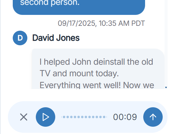 Comment preview card