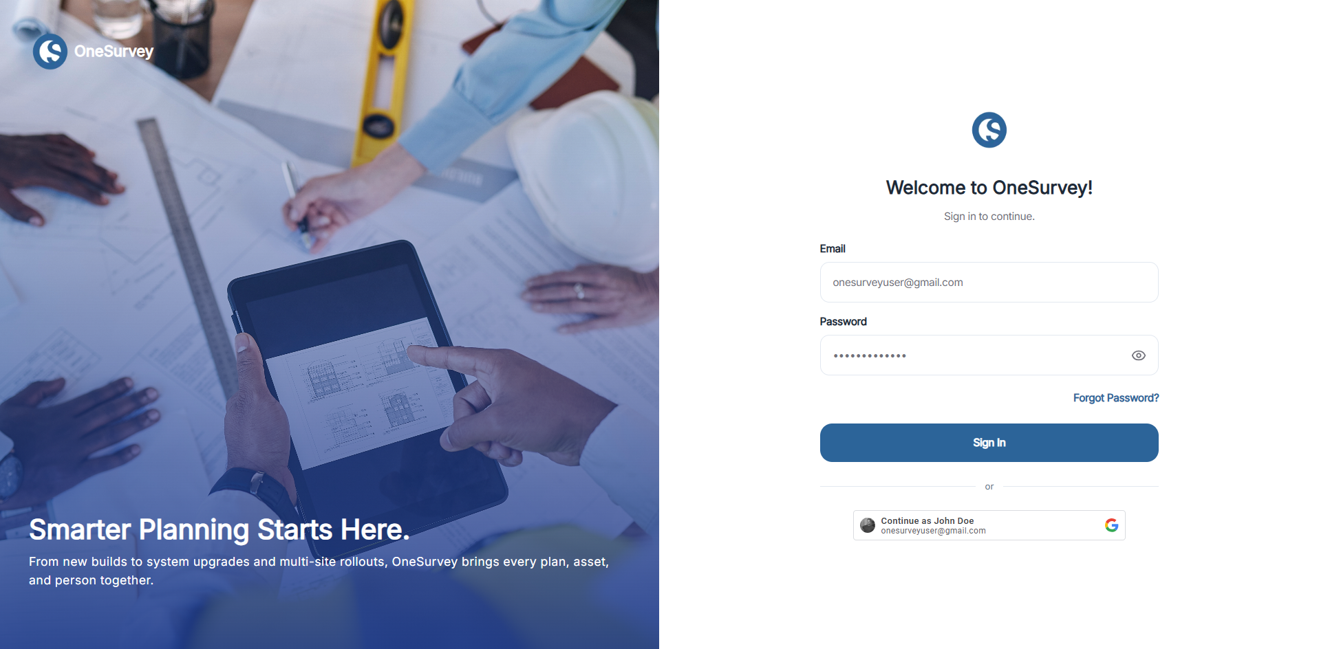 Complete your profile setup page